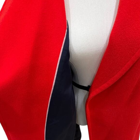 Boden Lindfield Wrap Coat In Cherry Red - Picture 3 of 10